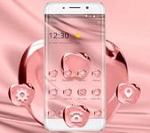 Rose Gold Color Crystal Apple Theme 이미지 1