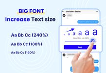 ภาพหน้าจอที่ 11 ของ แบบอักษรขนาดใหญ่ - เปลี่ยนขนาดตัวอักษร