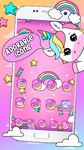 Tangkapan layar apk Merah muda Unicorn Tema 5