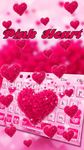 Pink Love Heart Keyboard Theme image 2