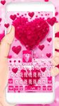 Pink Love Heart Keyboard Theme image 