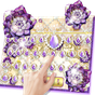 Purple Flower Keyboard Theme apk icon