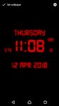 Screenshot 4 di Digital Clock Live Wallpaper apk