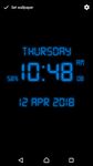 Screenshot 1 di Digital Clock Live Wallpaper apk