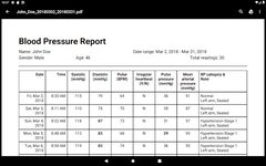 Скриншот  APK-версии BP Journal - Blood Pressure Diary