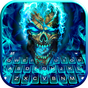 Icono de Blue Flame Skull Tema de teclado