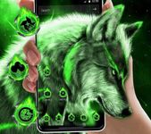 Green Wild Vivid Wolf Theme Bild 2