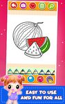 Fruit and Vegetables Coloring game for kids ảnh màn hình apk 3