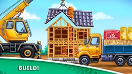 Jeux de camion pour enfants - construction maisons capture d'écran apk 4