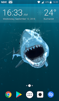 Shark Attack Animated Keyboard + Live Wallpaper für Android - Download