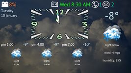Скриншот 1 APK-версии Weather Night Dock Free