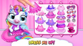 Captura de tela do apk My Baby Unicorn - Cute Rainbow Pet Care & Dress Up 21