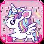 Cute Pink Unicorn Keyboard Theme APK