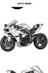 Draw Motorcycles: Sport captura de pantalla apk 