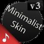 Poweramp v3 skin minimalist dark APK