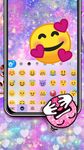 Captura de tela do apk Tema Keyboard Pink Galaxy Minny Free 3