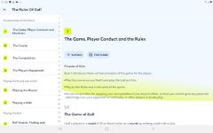 Captura de tela do apk Rules of Golf 2019 20