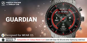 Tangkapan layar apk Guardian Watch Face & Clock Widget 