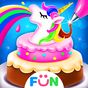 Unicorn Food-Children Rainbow Cake Bakery apk icono