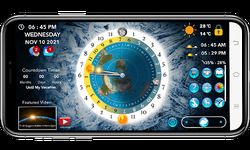 Flat Earth Sun & Moon Clock zrzut z ekranu apk 