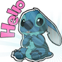 Ícone do Cute Blue Koala Stitch Stickers for WhatsApp