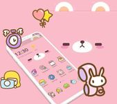 Gambar Pink Cute Cartoon Bear Theme 2