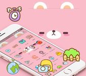 Gambar Pink Cute Cartoon Bear Theme 1