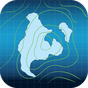 Weather radar map: waves, rain & hurricane tracker icon