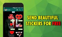 Romantic Love Stickers WAStickerApps captura de pantalla apk 3