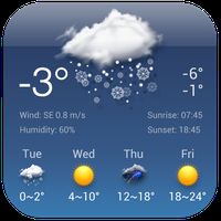 Androidの 無料の天気予報 時計ウィジェット アプリ 無料の天気予報 時計ウィジェット を無料ダウンロード