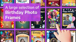 birthday photo frame with name and photo의 스크린샷 apk 11