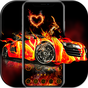 Flaming Car Sports Launcher Theme Live Wallpapers apk icono
