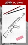 Captura de tela do apk Como desenhar armas 9