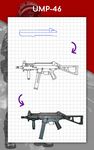 Captura de tela do apk Como desenhar armas 