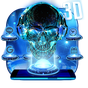 Neon Tech Skull Themes HD Wallpapers 3D icons apk icono