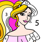 Icono de Princesas Colorear - Princess Color by Number