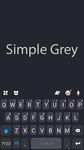 Captură de ecran Simple Grey Temă tastatură apk 