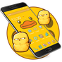 Tema de dibujos animados pato lindo amarillo APK