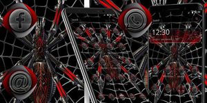 Gambar Dark Black Metal Spider Theme 3