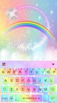 Screenshot 1 di Galaxy Rainbow Tema Tastiera apk