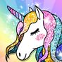 Unicorn Coloring Book Glitter Simgesi