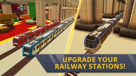Captura de tela do apk Railway Station Craft: Simulador de Trem 2019 