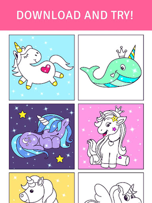 Download Animated Glitter Coloring Book Unicorn Apk Download App Android