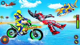 Captura de tela do apk Flying US Police Bike Transform Robot Bike Games 4