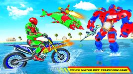 Captura de tela do apk Flying US Police Bike Transform Robot Bike Games 3