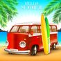 Icône apk fête d'été de voiture à miami beach
