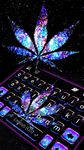 Shiny Galaxy Weed Toetsenbord Thema screenshot APK 3