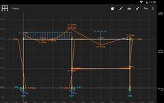 Screenshot 1 di SW FEA 2D Frame Analysis apk