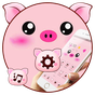Pink Cartoon Piggy Kawaii Theme apk icon