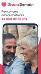 DisonsDemain - Site de rencontre pour les 50+ capture d'écran apk 6